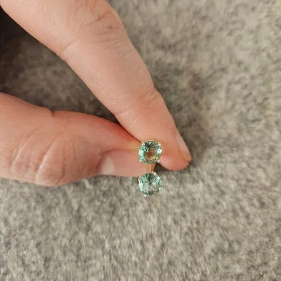 Aquamarine earrings - Picture 2 of 3